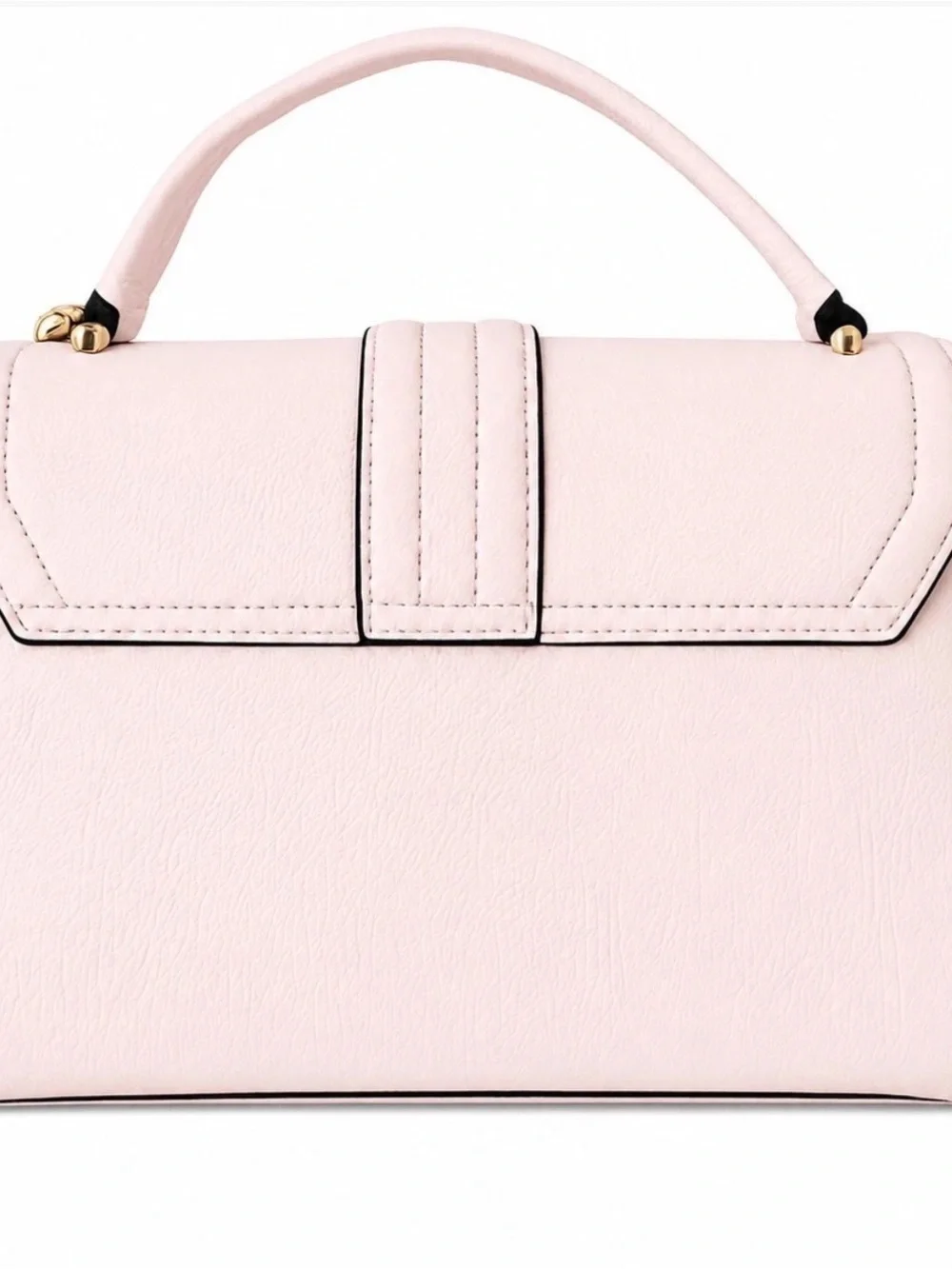 Betsey Johnson Blush Pink Satchel with Gold Heart Lock
